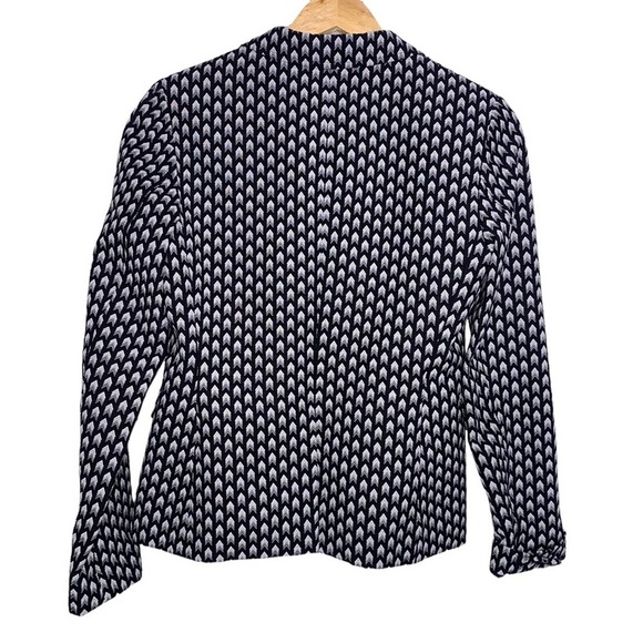 Rag & Bone Bailey Blazer Chevron Black and White Size 2 ~ - Picture 9 of 9